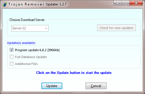 Trojan Remover's Updater program